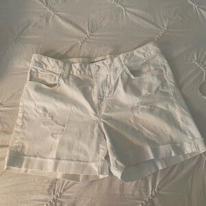 Tommy Hilfiger white denim shorts